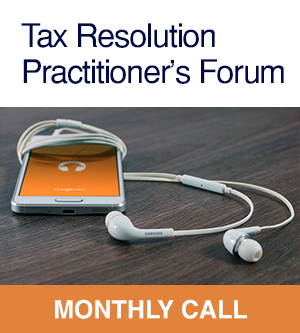 Tax Resolution Practitioners Forum 